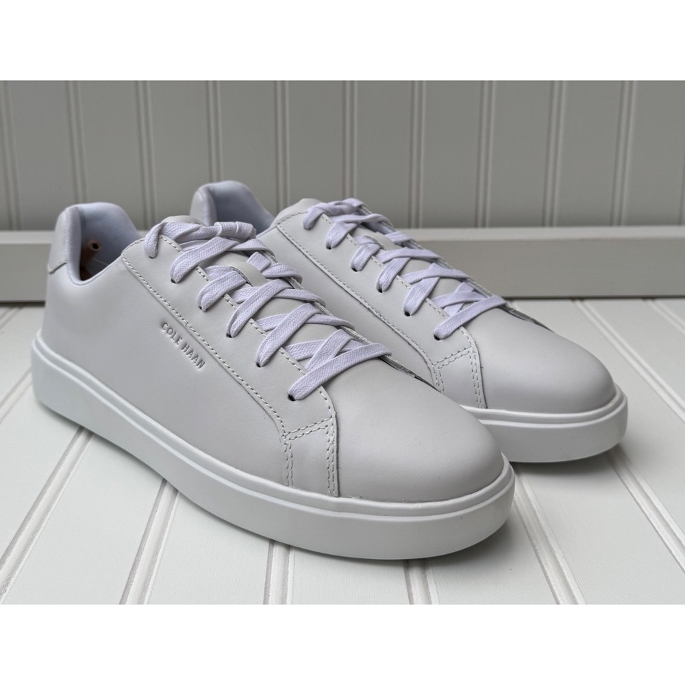 Cole Haan GC Daily‎ Sneaker White Leather Low Top Shoes W26651 Womens 10, NIB